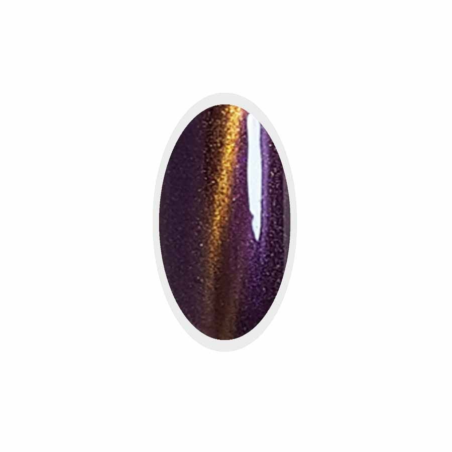 Smalto Semipermanente per unghie Cat Eyes Purple Gold Go! Polish n.87