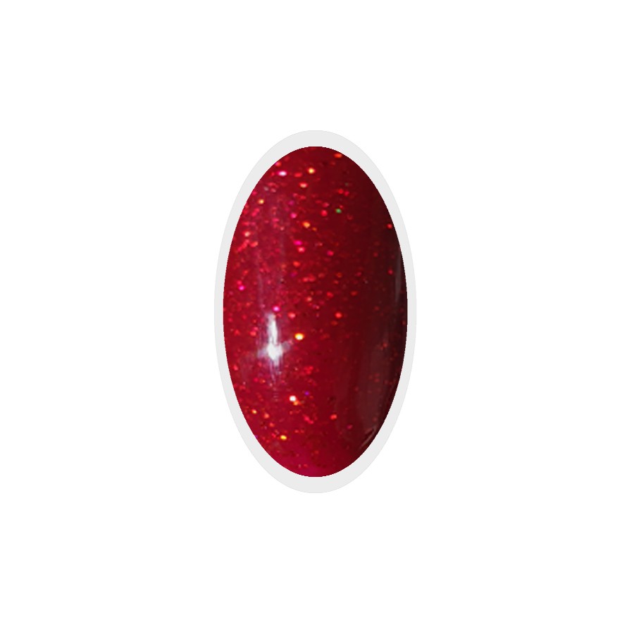 Smalto Semipermanente per unghie Glitter Red Go! Polish n.131