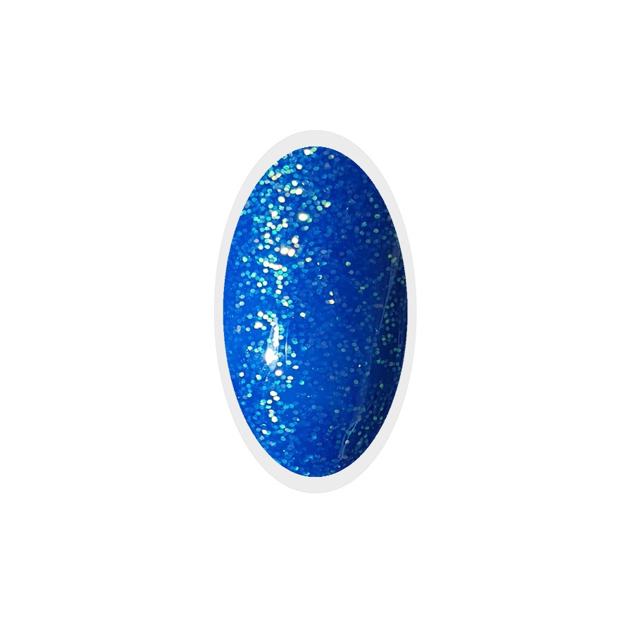 Smalto Semipermanente per unghie Glitter Blue Go! Polish n.132