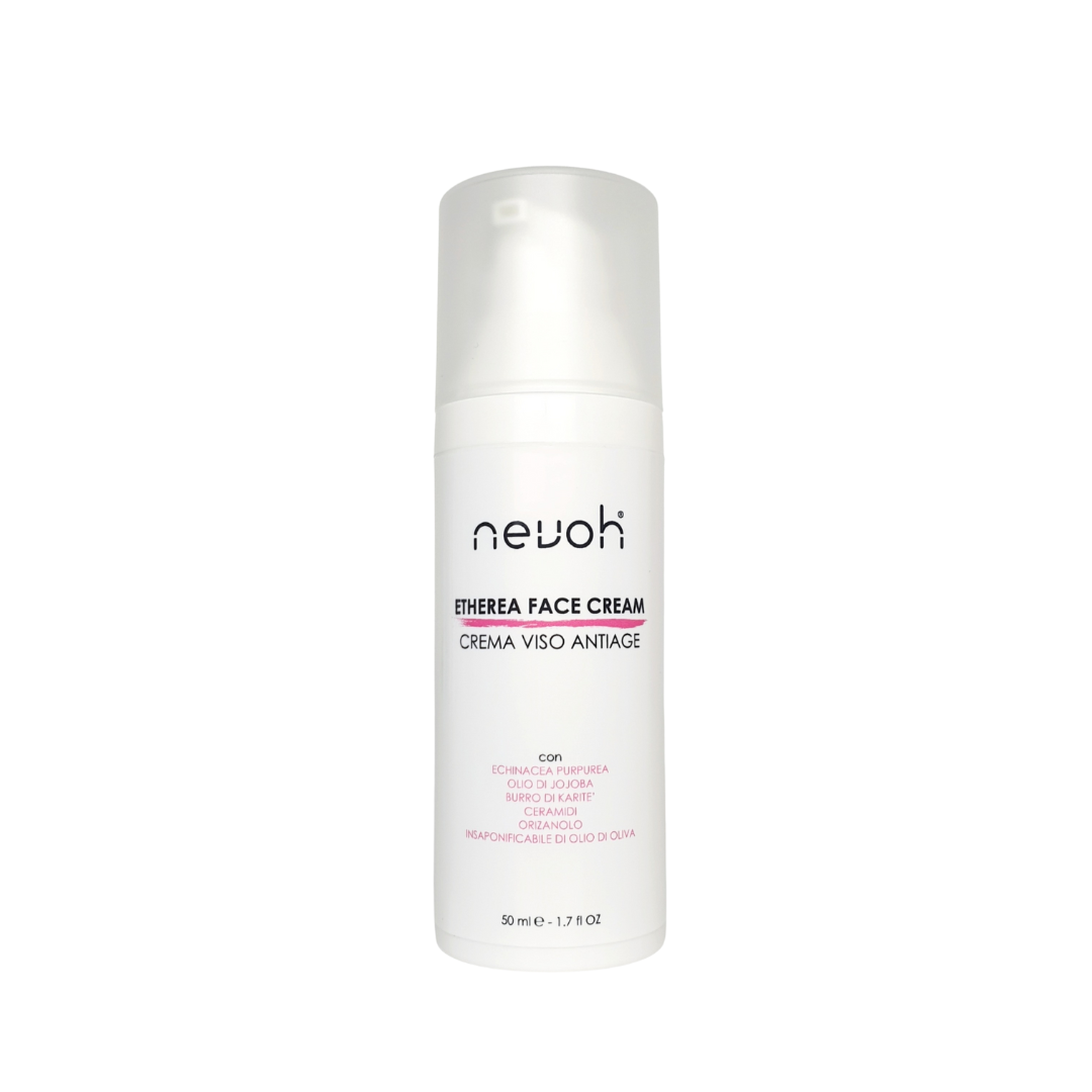 Crema viso anti age nutriente protettiva contro luce blu Nevoh
