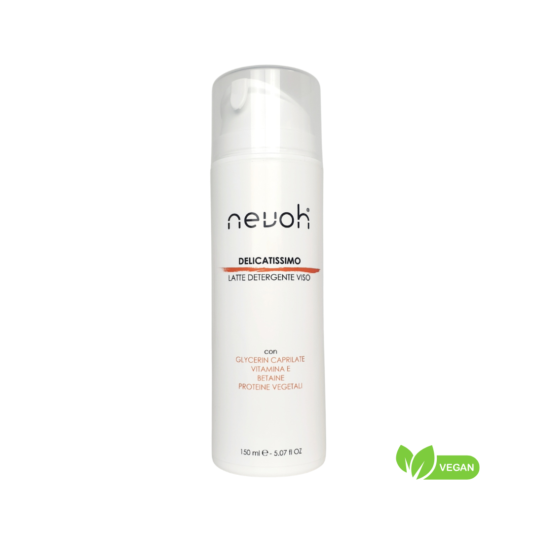 Latte detergente viso delicato idratante ed elasticizzante Nevoh per pelli sensibili