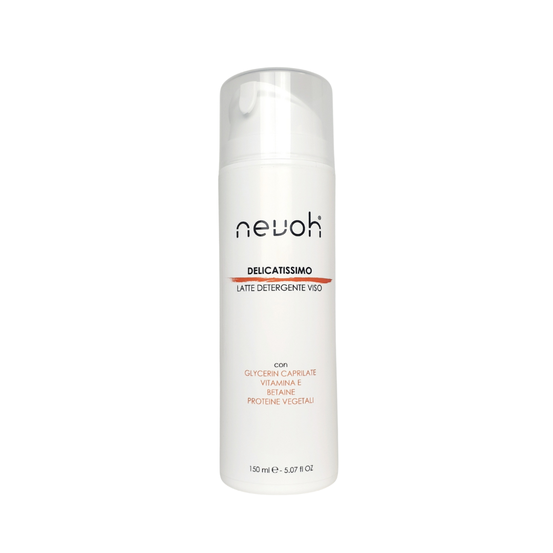 Latte detergente viso delicato idratante ed elasticizzante Nevoh per pelli sensibili