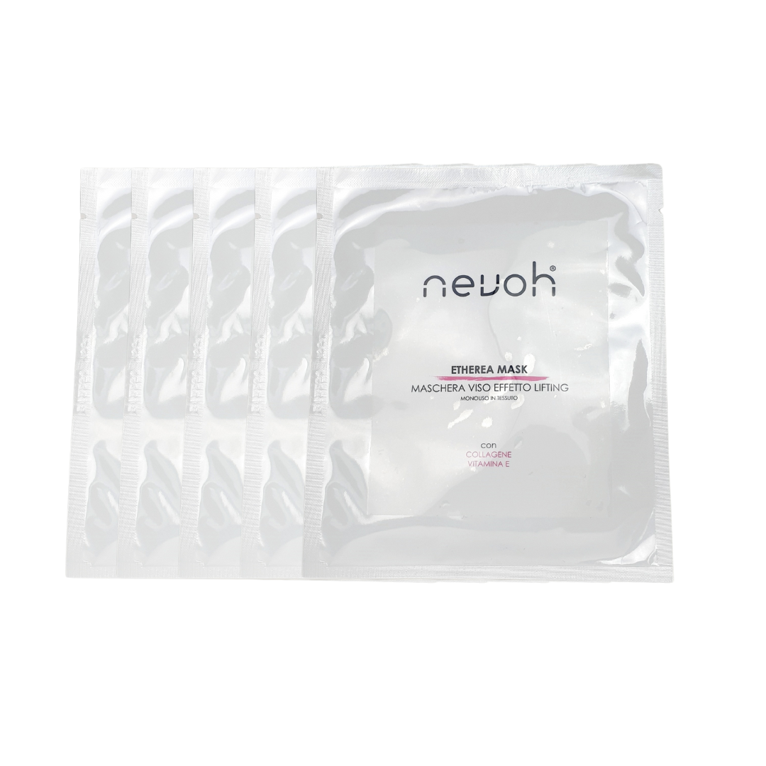 Maschera viso in tessuto anti age Nevoh Etherea Mask con collagene