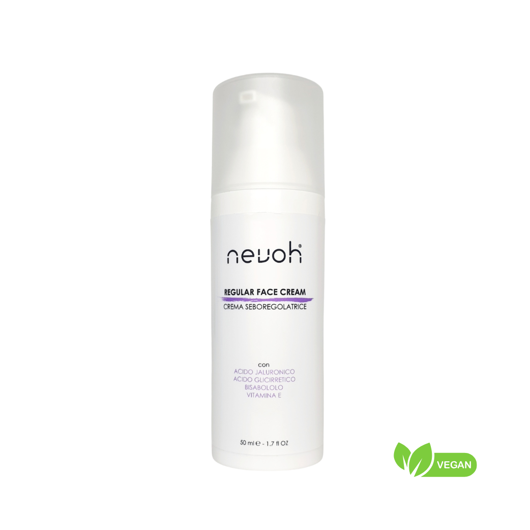 crema viso riequilibrante sebo regolatrice nevoh