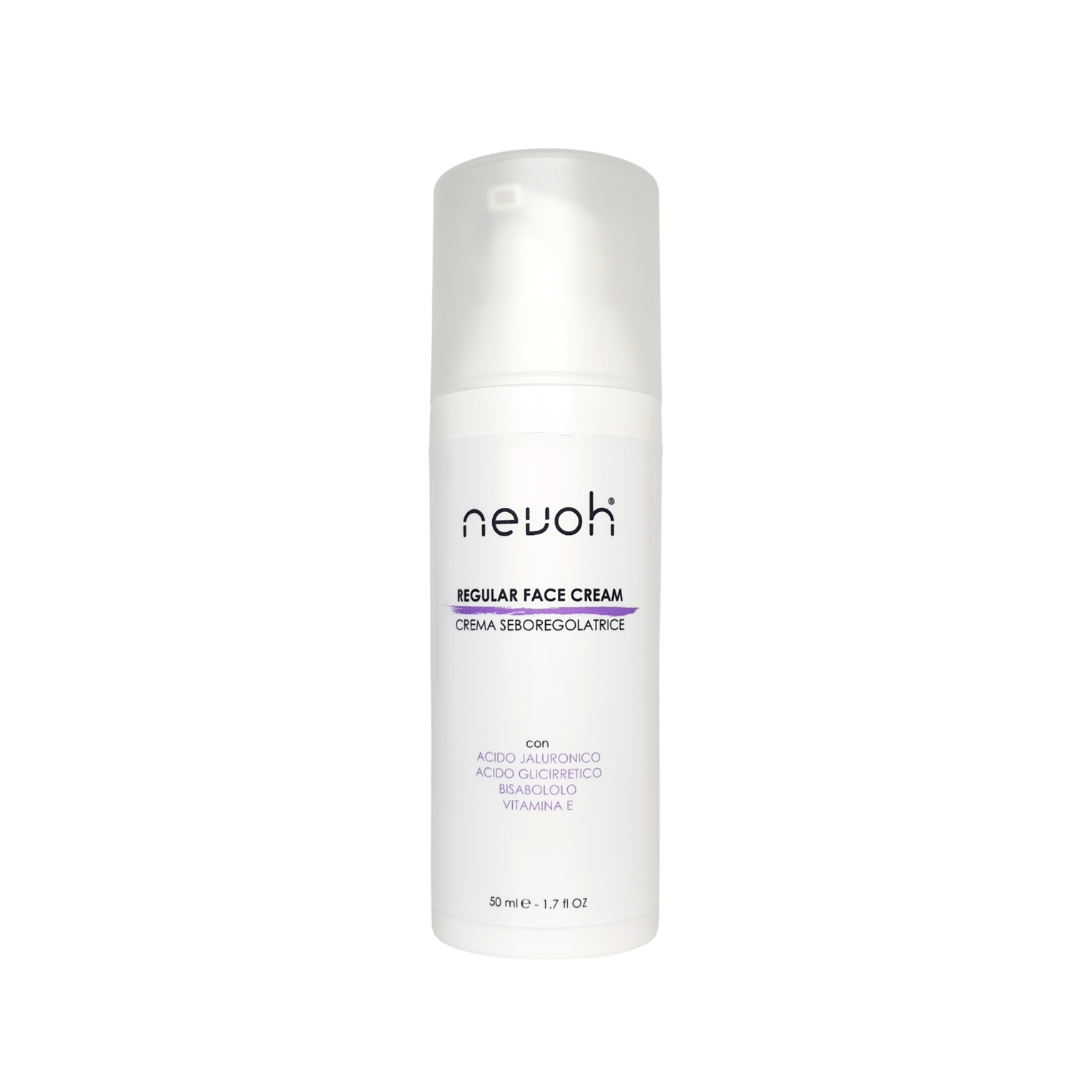 crema viso riequilibrante sebo regolatrice nevoh